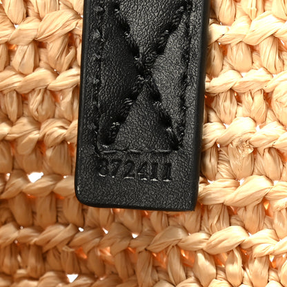 Loewe Raffia Calfskin Medium Puzzle Fold Tote Natura 6 of 9