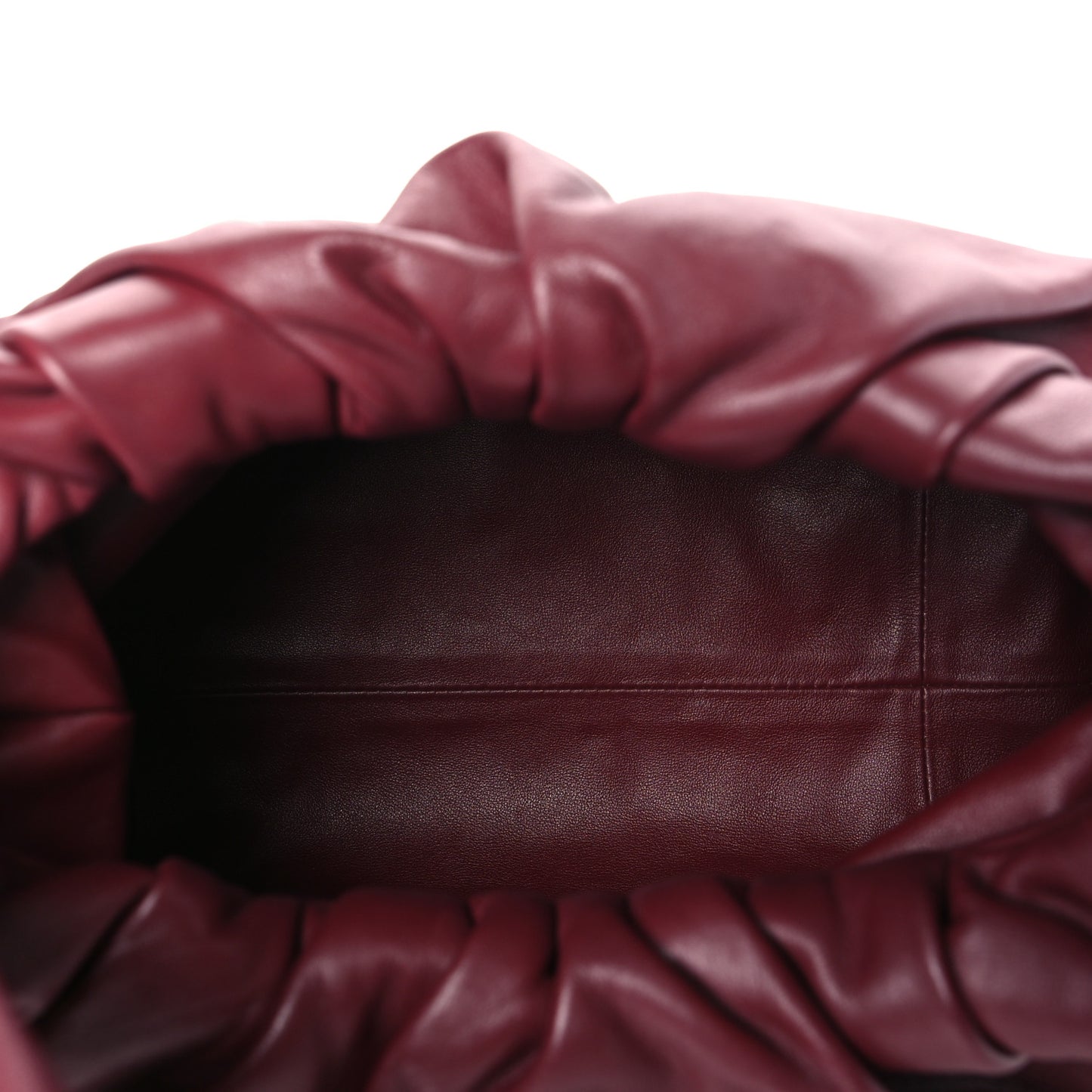 Smooth Butter Calfskin Small The Shoulder Pouch Dark Red