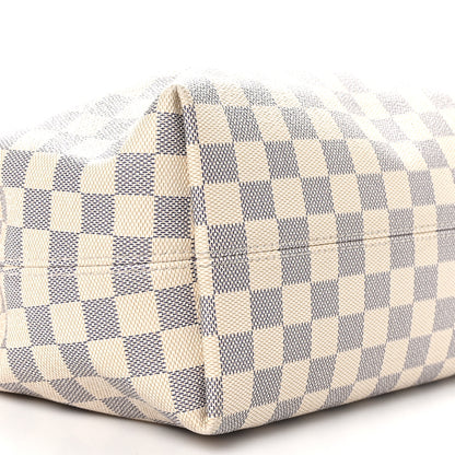 Louis Vuitton Damier Azur Graceful MM Rose Ballerine 9 of 10