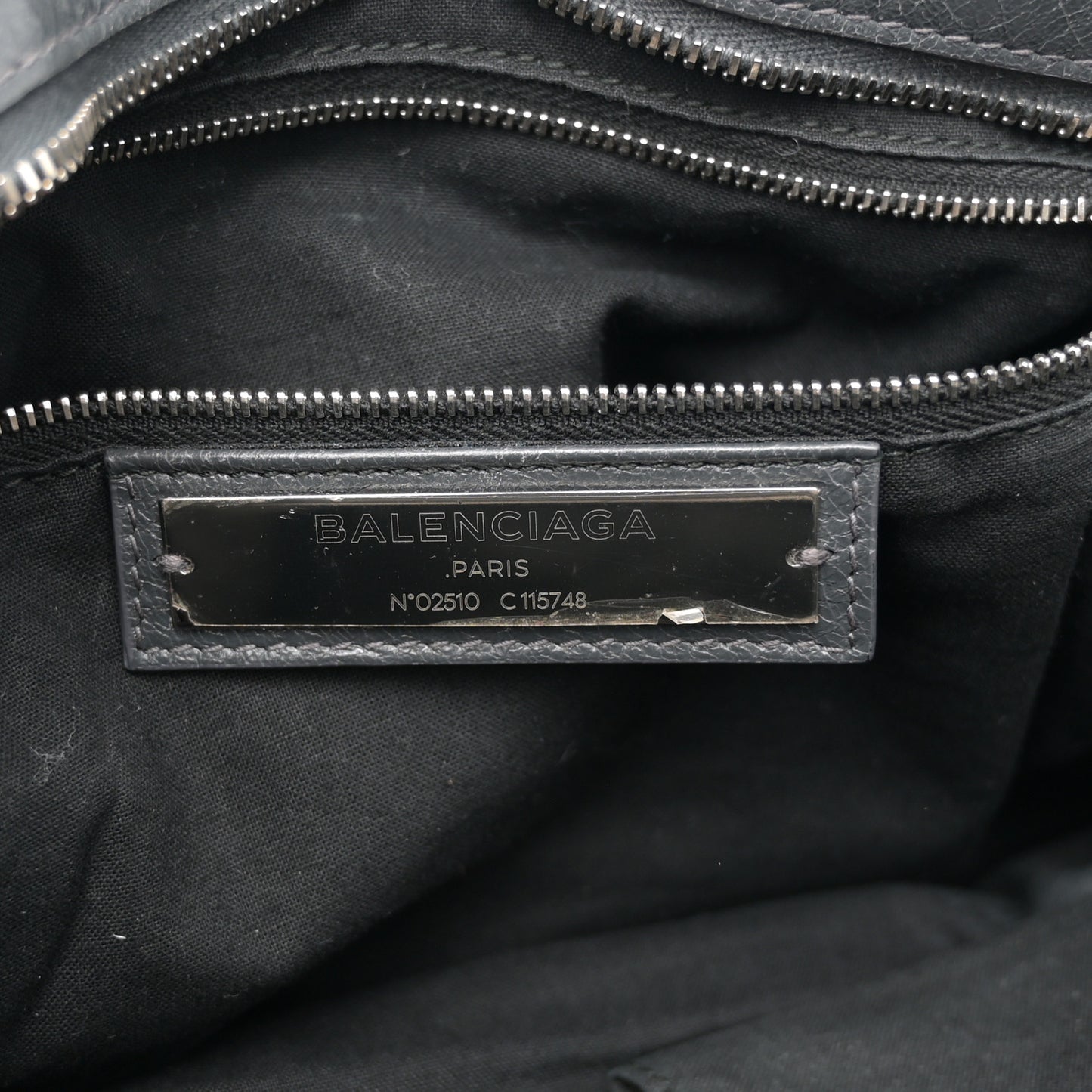 Agneau Classic Silver Hardware City Gris Fossile