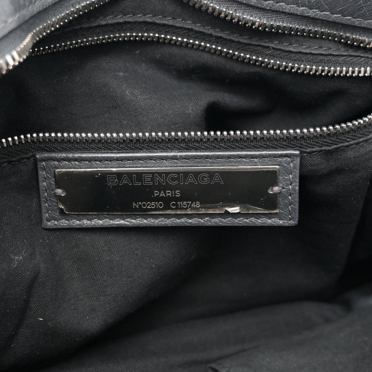 Balenciaga Agneau Classic Silver Hardware City Gris Fossile 7 of 11