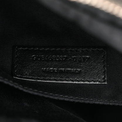 Saint Laurent Metallic Calfskin Matelasse Monogram Lou Camera Bag Silver 7 of 17