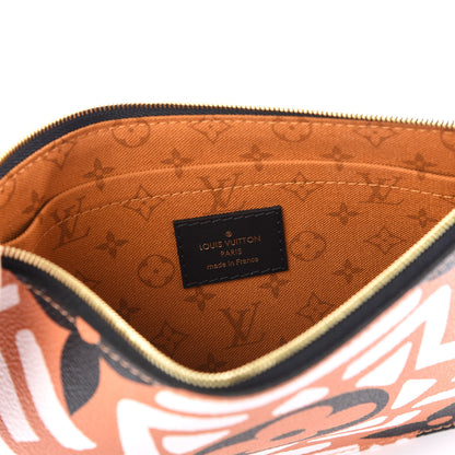 Louis Vuitton Monogram Giant Crafty Neverfull MM GM Pochette Creme Caramel 7 of 9