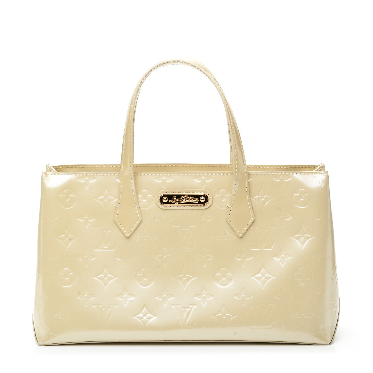 Louis Vuitton Vernis Wilshire PM Blanc Corail 1 of 6