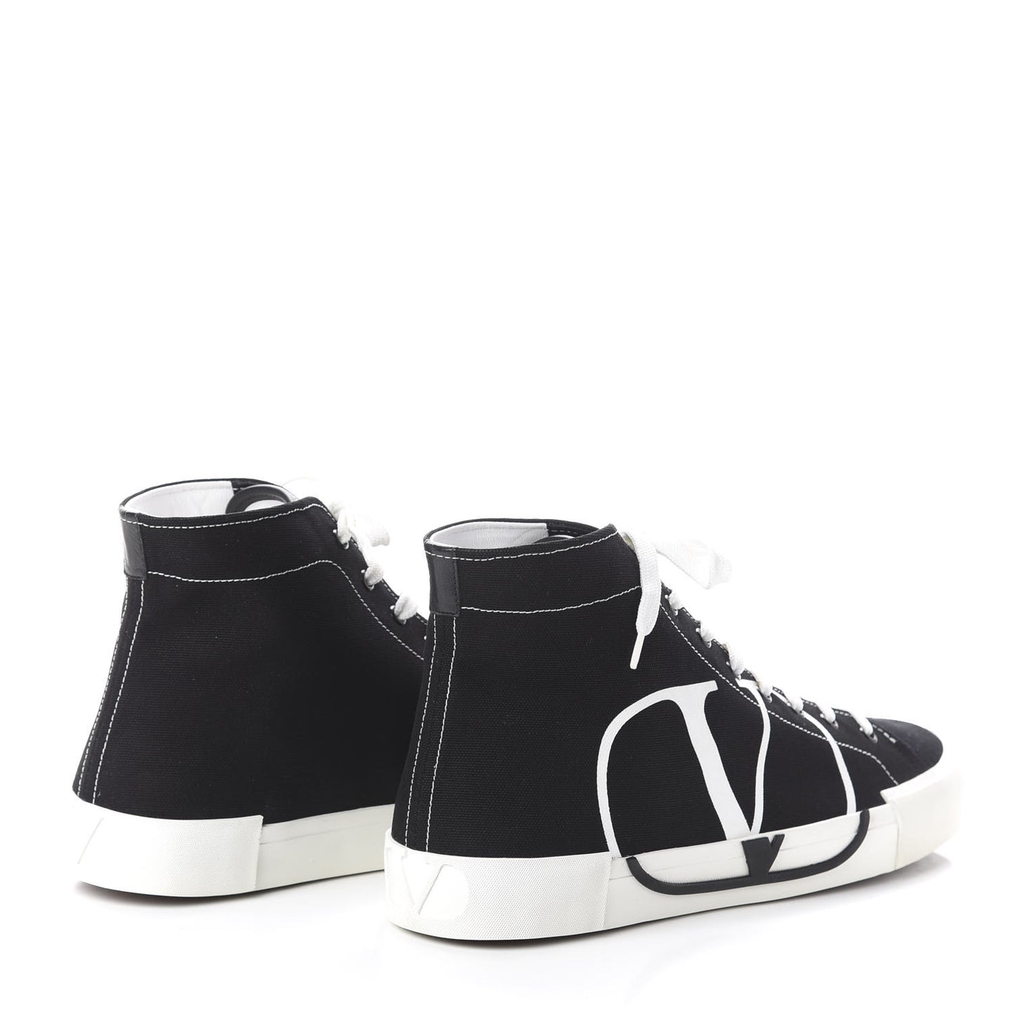 Canvas Suede Mens VLTN Tricks High Top Sneakers 45 Black
