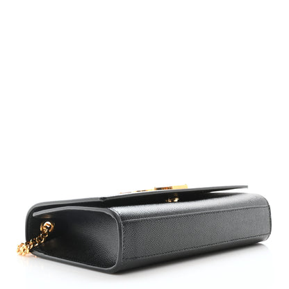 Saint Laurent Grain De Poudre Small Monogram Kate Satchel Black 4 of 10