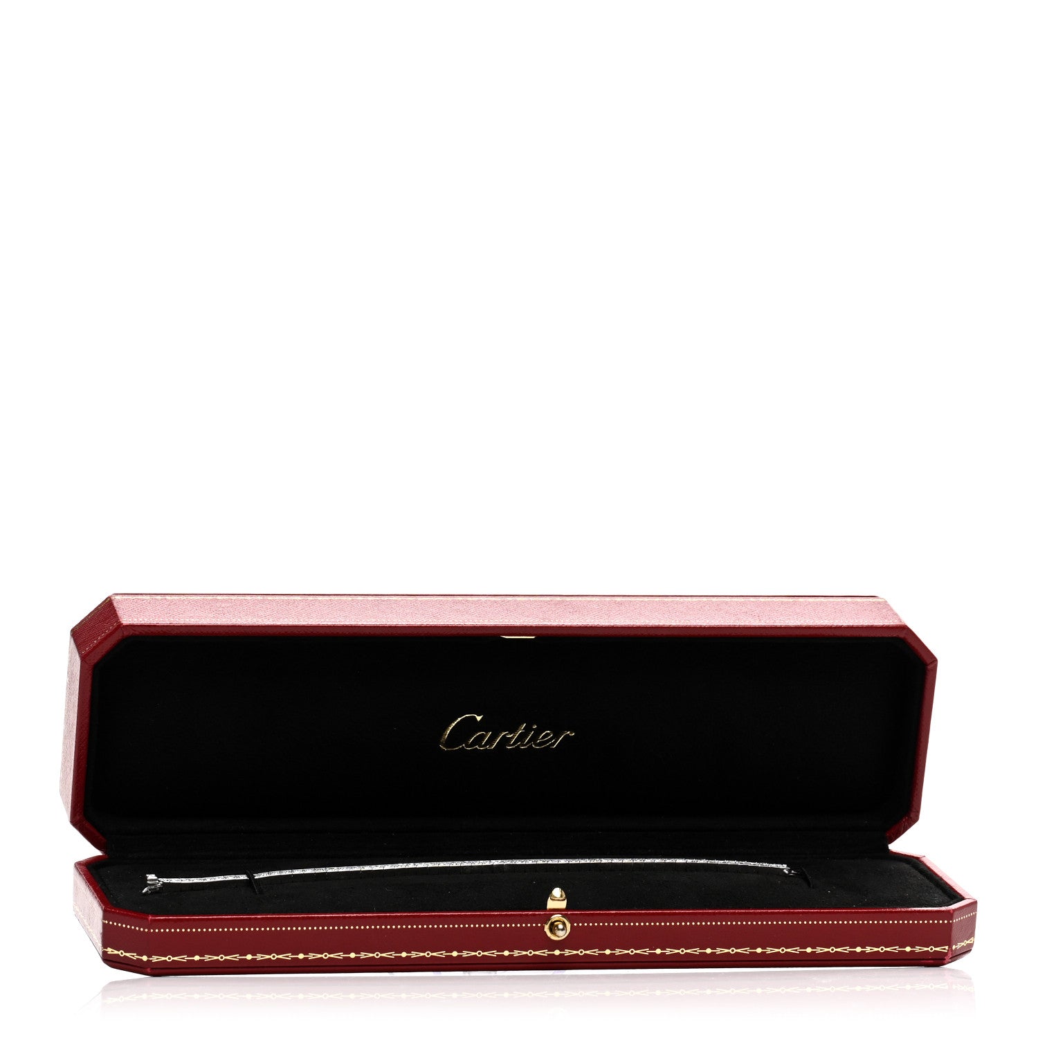 Cartier 18K White Gold Diamond Lanieres Bracelet 16 4 of 4