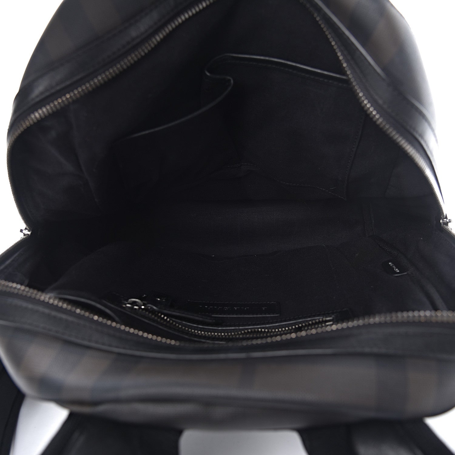 Burberry Smoked Check Backpack Black Brown 5 of 16