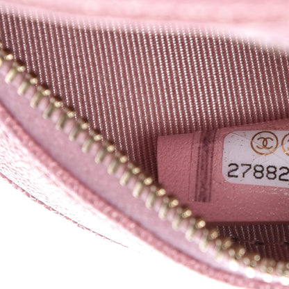 Chanel Iridescent Caviar Quilted Round Clutch With Chain Pink 7 of 8