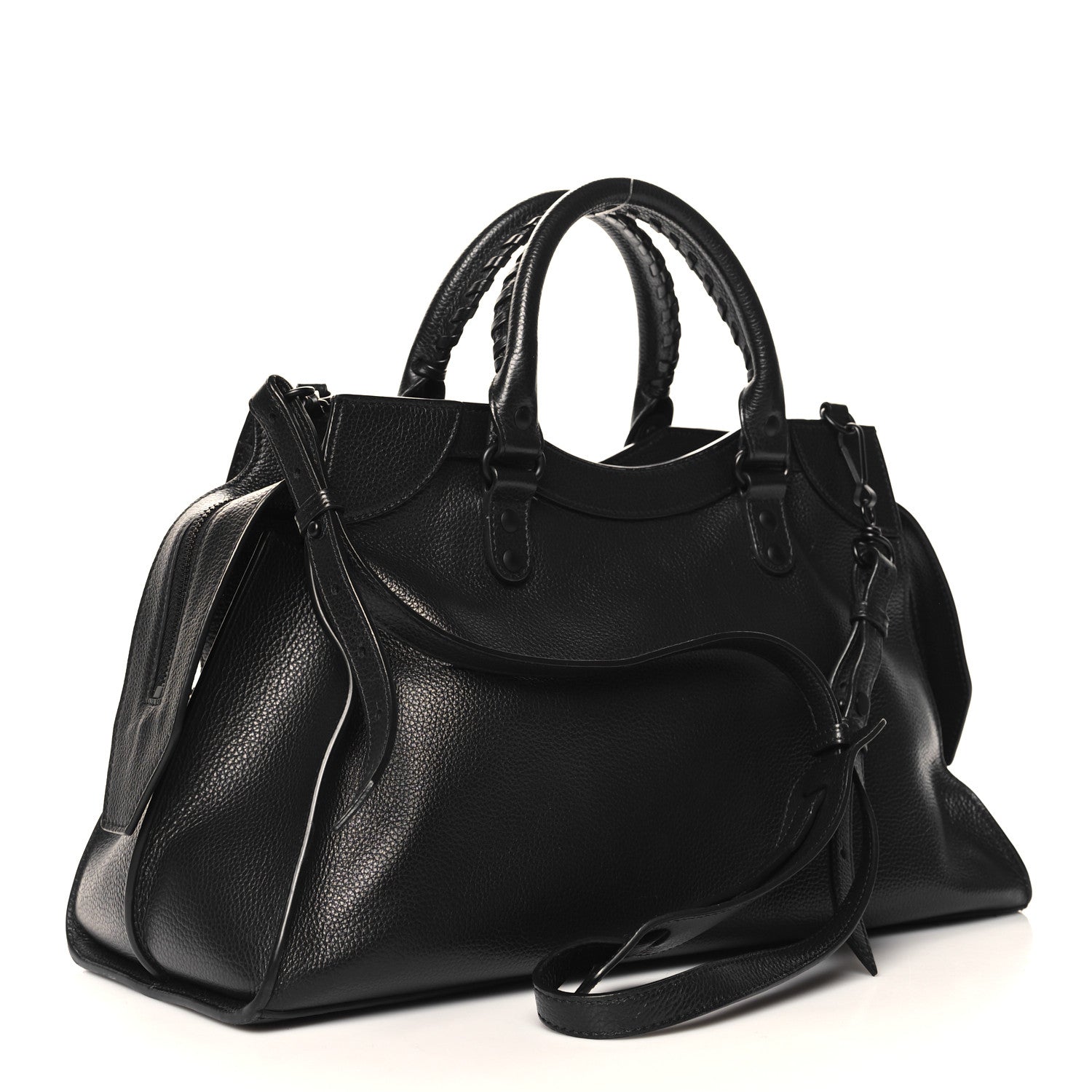 Balenciaga Grained Calfskin Black Hardware Neo Classic City Black 3 of 10