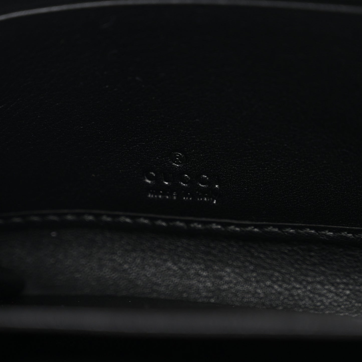 Guccissima Large Twins Zip Around Wallet Black