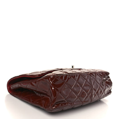 Chanel Patent Jumbo Single Flap Bordeaux 4 of 8