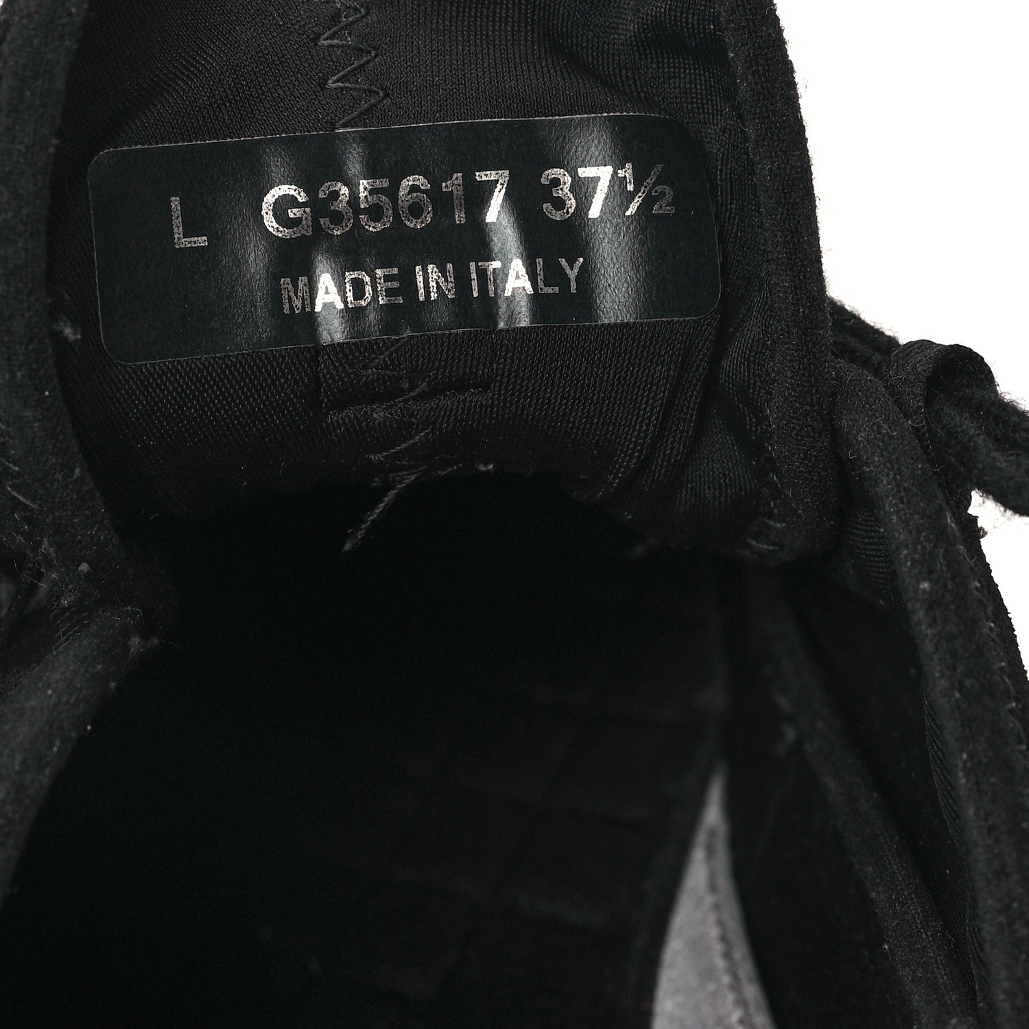 Chanel Velvet Calfskin Mixed Fibers CC Sneakers 37.5 Black 8 of 9