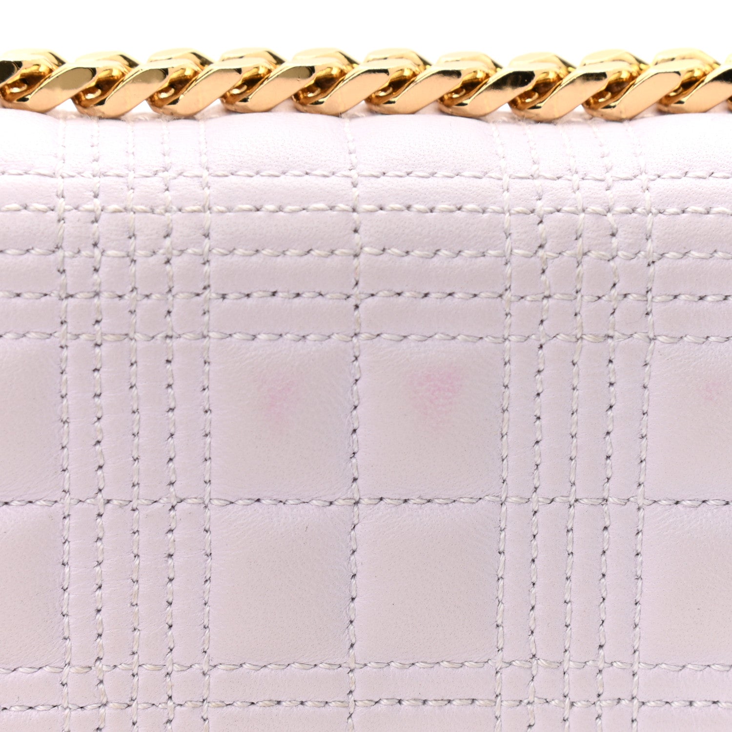Burberry Lambskin Quilted Small Lola Bag Pale Thistle Soft Fawn 9 of 19