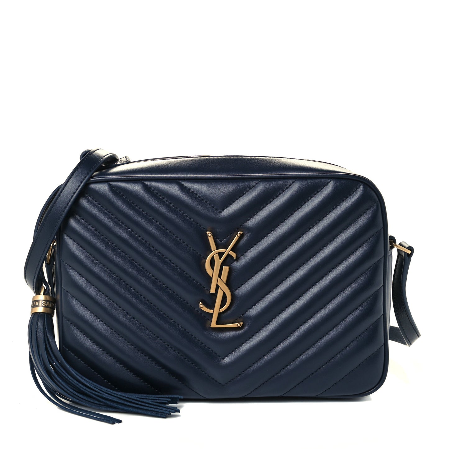 Calfskin Matelasse Monogram Lou Camera Bag Deep Marine