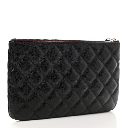 Chanel Caviar Quilted Cosmetic Case Black 3 of 8