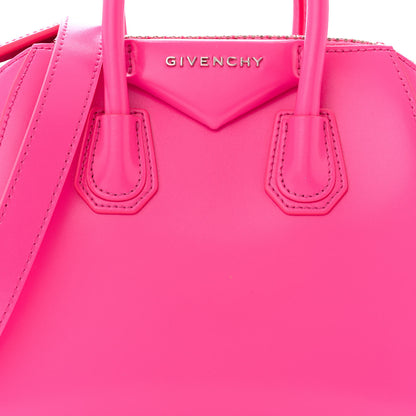 Givenchy Shiny Lord Calfskin Mini Antigona Shocking Pink 8 of 10