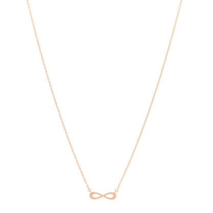 Tiffany 18K Rose Gold Infinity Pendant Necklace 1 of 5