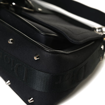 Christian Dior Silk Jersey Crystal Hardcore Clutch Black 8 of 17