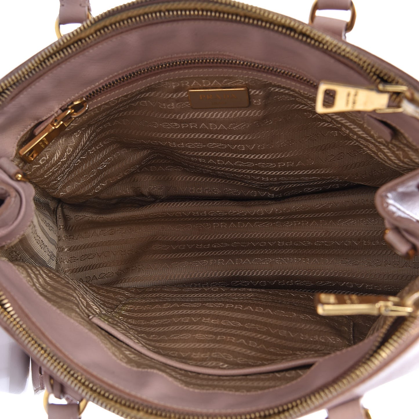 Saffiano Small Galleria Double Zip Tote Orchidea