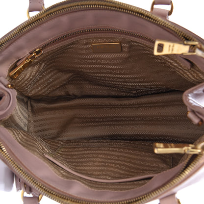 Prada Saffiano Small Galleria Double Zip Tote Orchidea 5 of 11