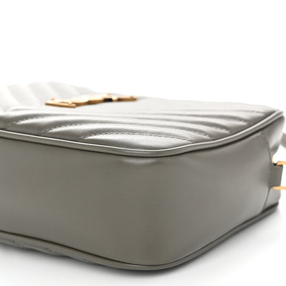 Saint Laurent Calfskin Matelasse Monogram Lou Camera Bag Dark Smog 9 of 9