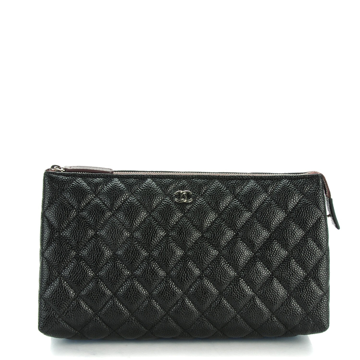 Chanel Caviar Quilted Cosmetic Case Black 1 of 7