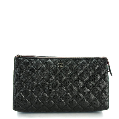Chanel Caviar Quilted Cosmetic Case Black 1 of 7