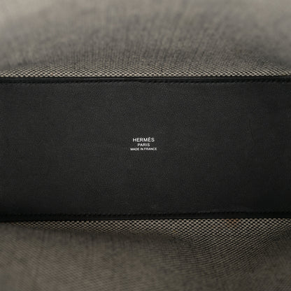 Hermes Swift H Canvas Cabas H En Biais 27 Black Ecru 5 of 11