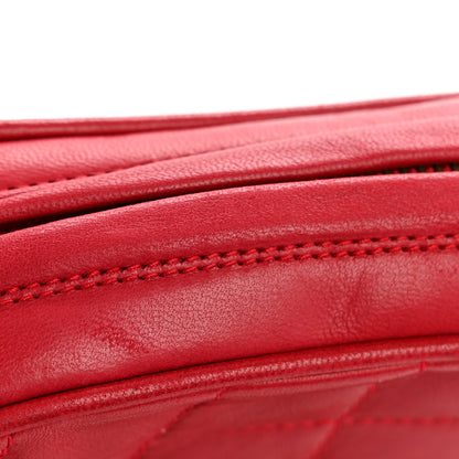 Chanel Lambskin Quilted Tassel Clutch Red 15 of 15