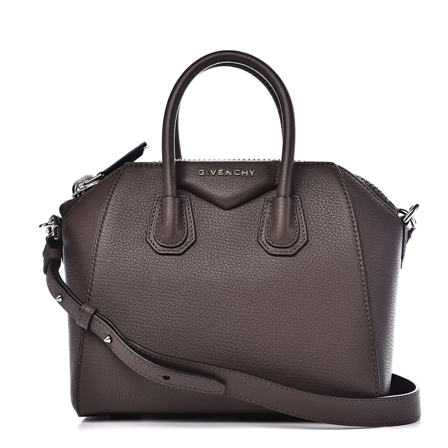 Sugar Goatskin Mini Antigona Heather Grey
