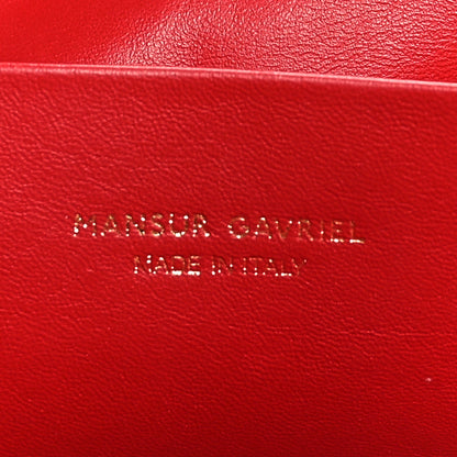 Mansur Gavriel Lambskin Wave Frame Clutch  Black 6 of 9