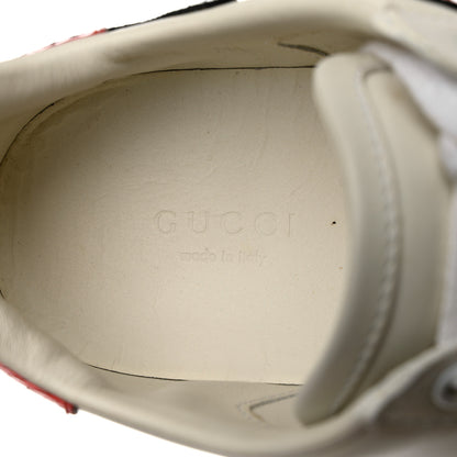 Gucci Calfskin Web Floral Embroidered Womens Ace Sneakers 36.5 White 6 of 11