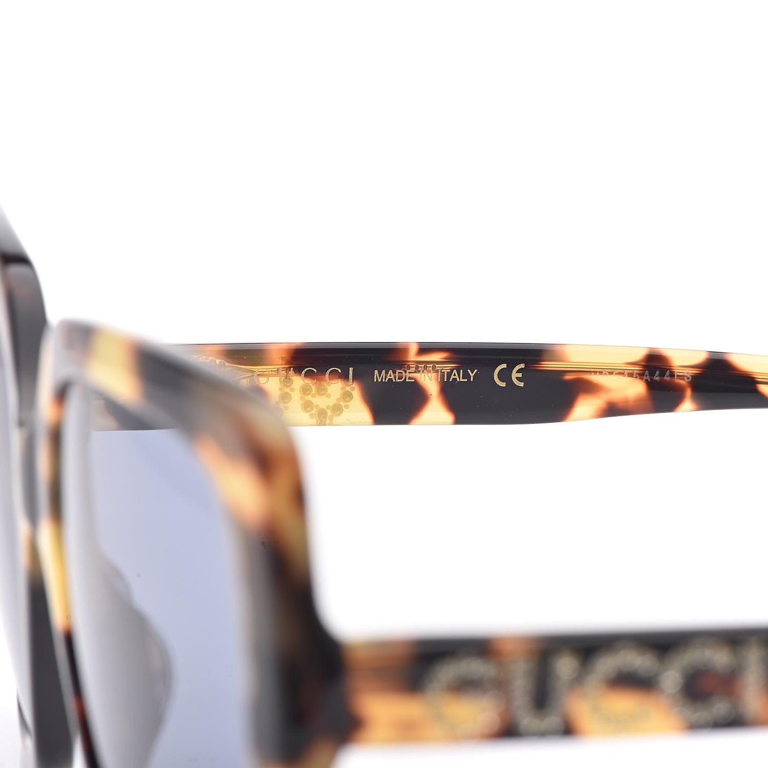 Gucci Square Frame Crystal Sunglasses GG 0418S Tortoiseshell 11 of 14