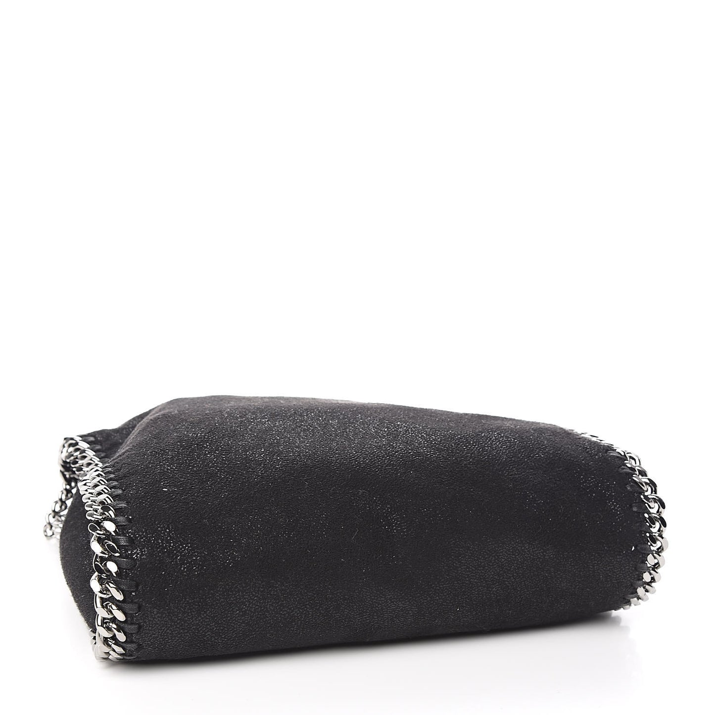 Shaggy Deer Mini Falabella Fold Over Tote Black