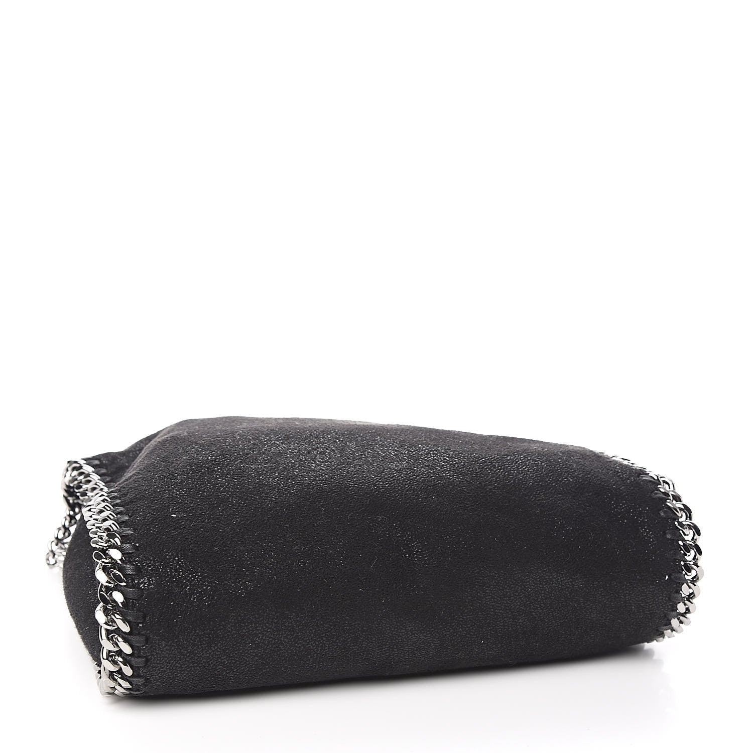 Stella McCartney Shaggy Deer Mini Falabella Fold Over Tote Black 4 of 10
