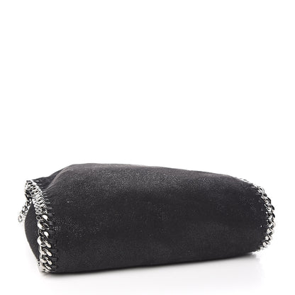 Stella McCartney Shaggy Deer Mini Falabella Fold Over Tote Black 4 of 10