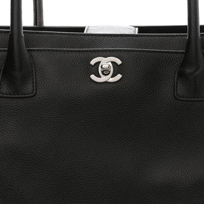 Chanel Calfskin Cerf Executive Shopper Tote Black 7 of 9