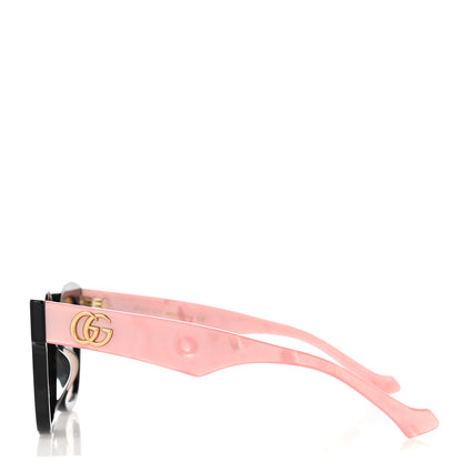 Gucci Rectangle 52mm Frame Sunglasses GG0998/S Black Pink 3 of 8