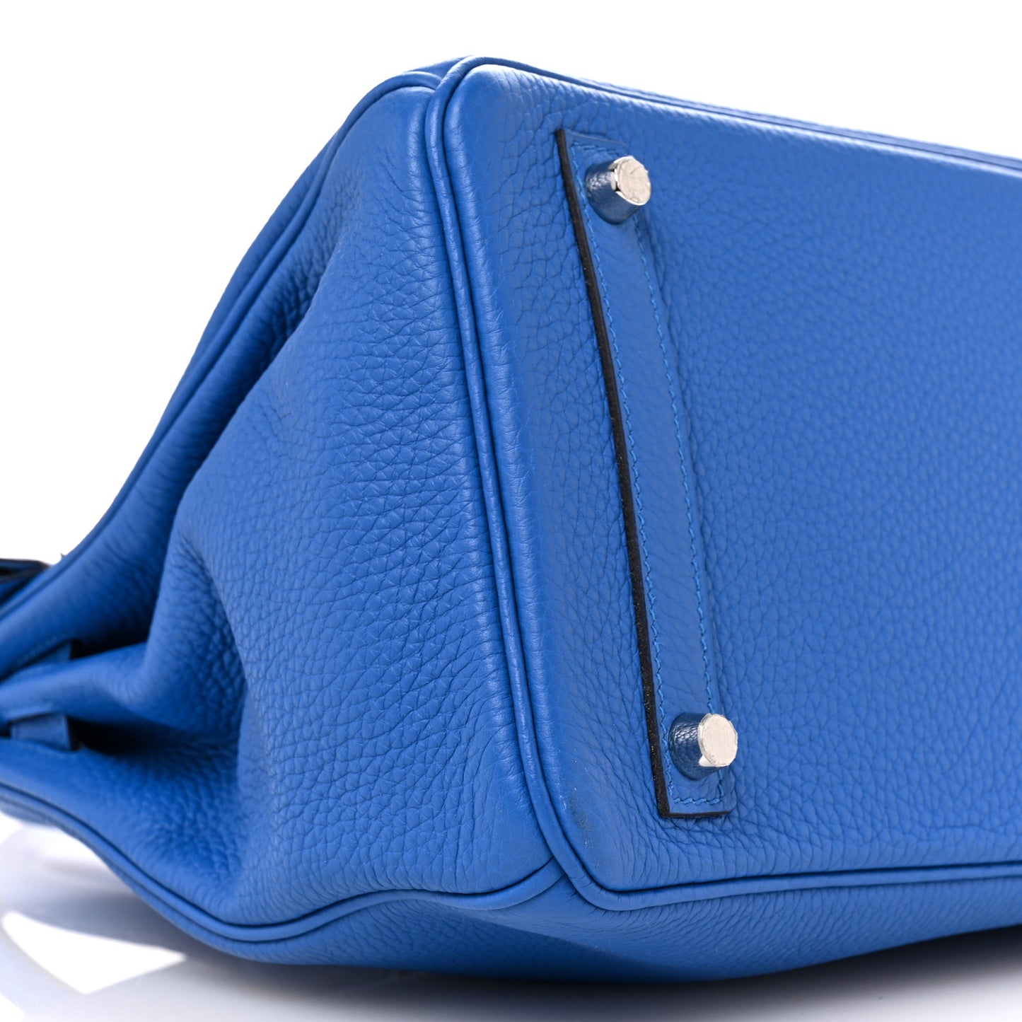 Taurillon Clemence Verso Birkin 30 Bleu Zellige Bleu Paradise