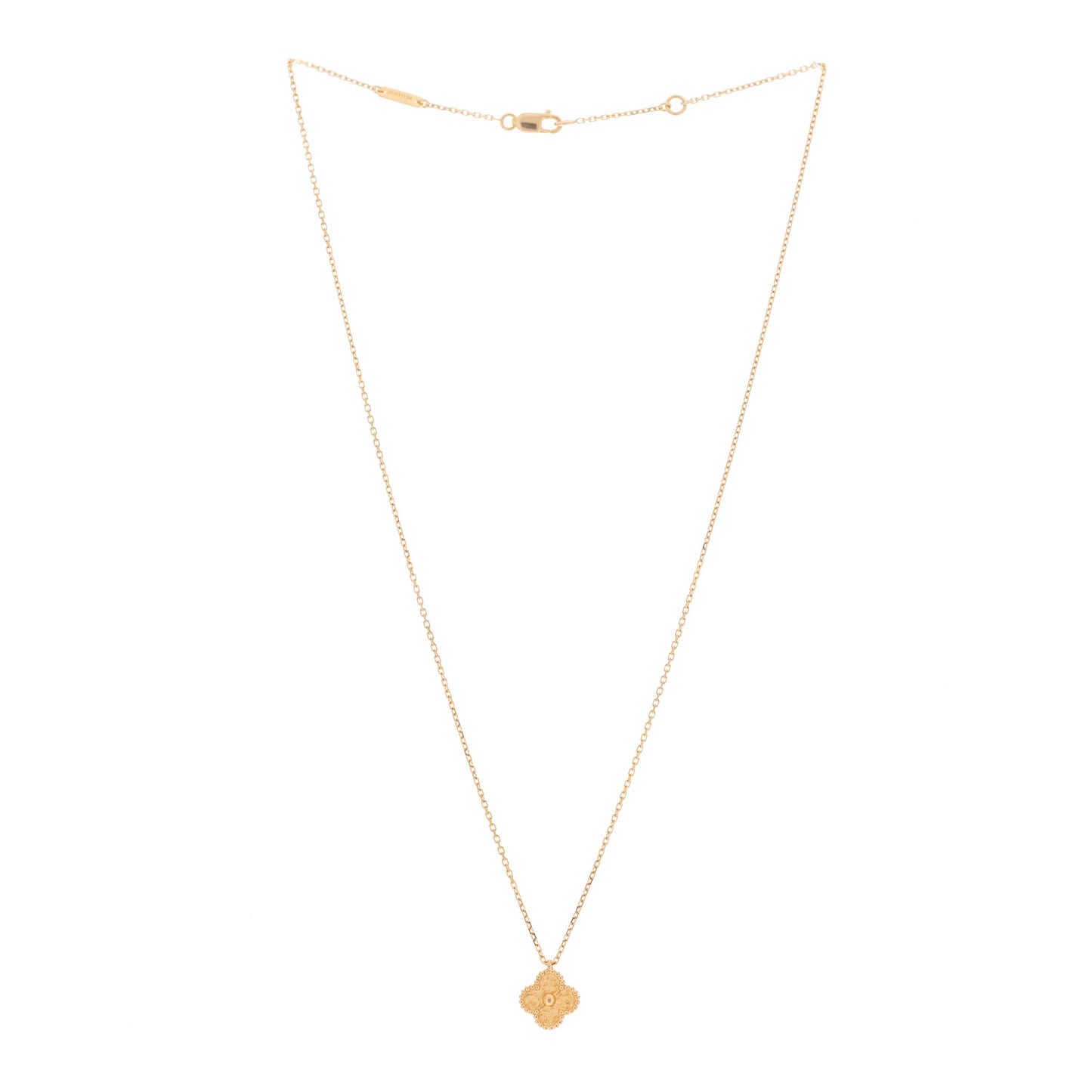 18K Rose Gold Sweet Alhambra Pendant Necklace