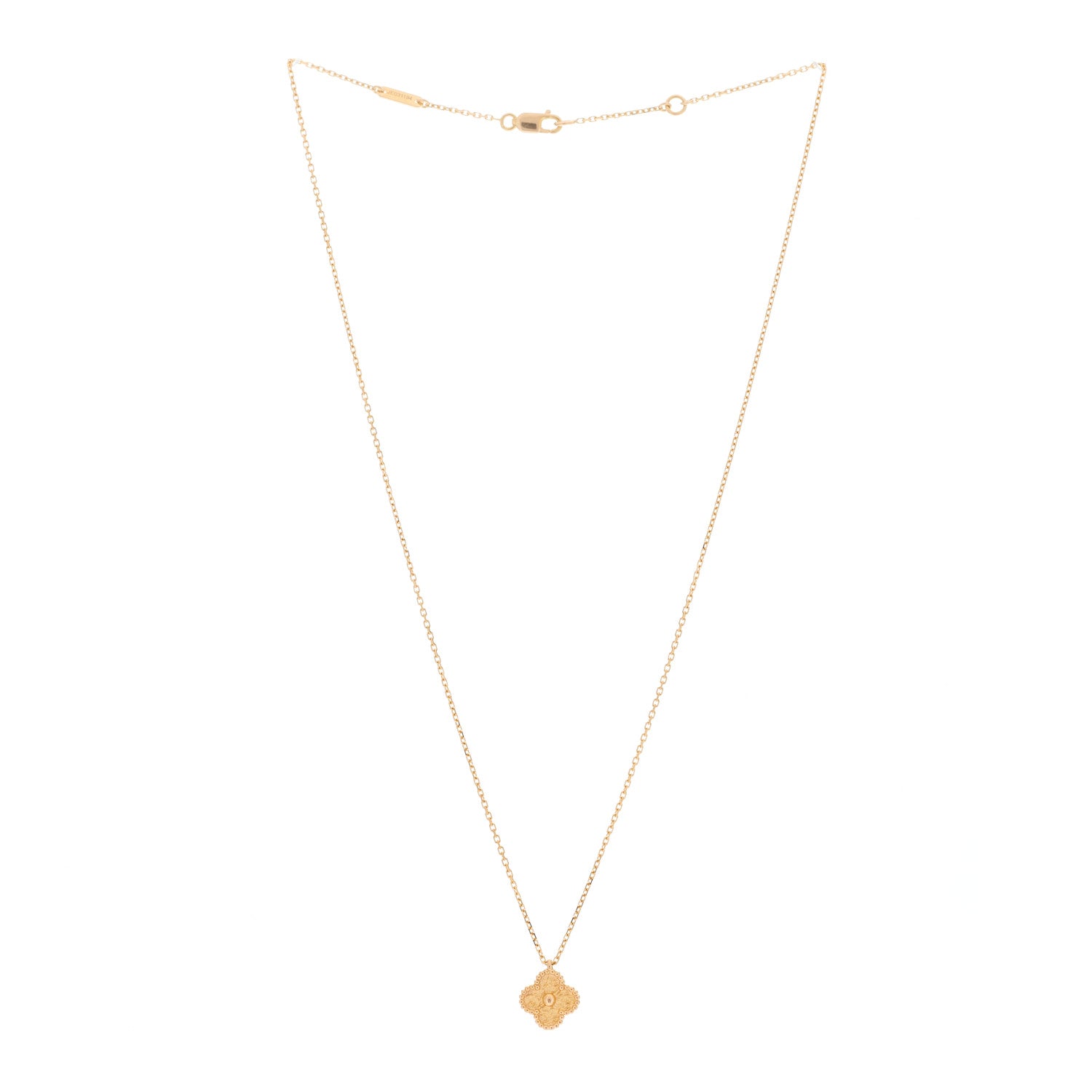 Van Cleef & Arpels 18K Rose Gold Sweet Alhambra Pendant Necklace 2 of 5