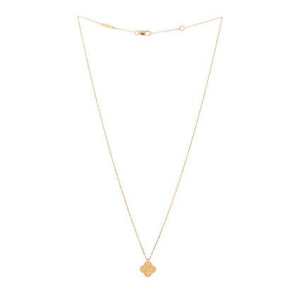 Van Cleef & Arpels 18K Rose Gold Sweet Alhambra Pendant Necklace 2 of 5