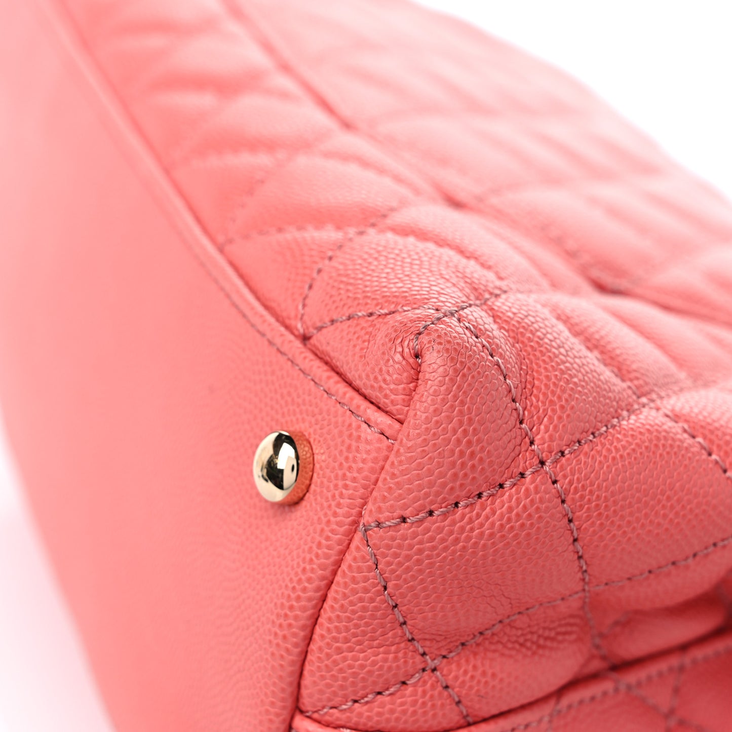 Caviar Quilted Small Coco Handle Flap Pink