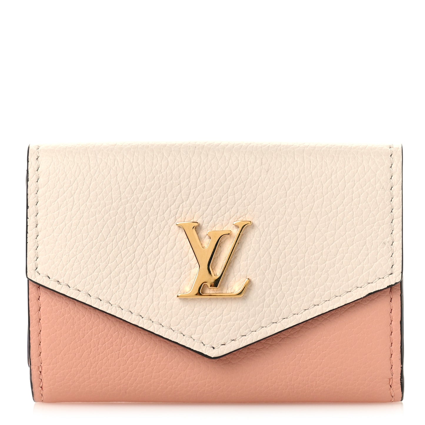 Calfskin Lockmini Wallet Quartz Rose Trianon