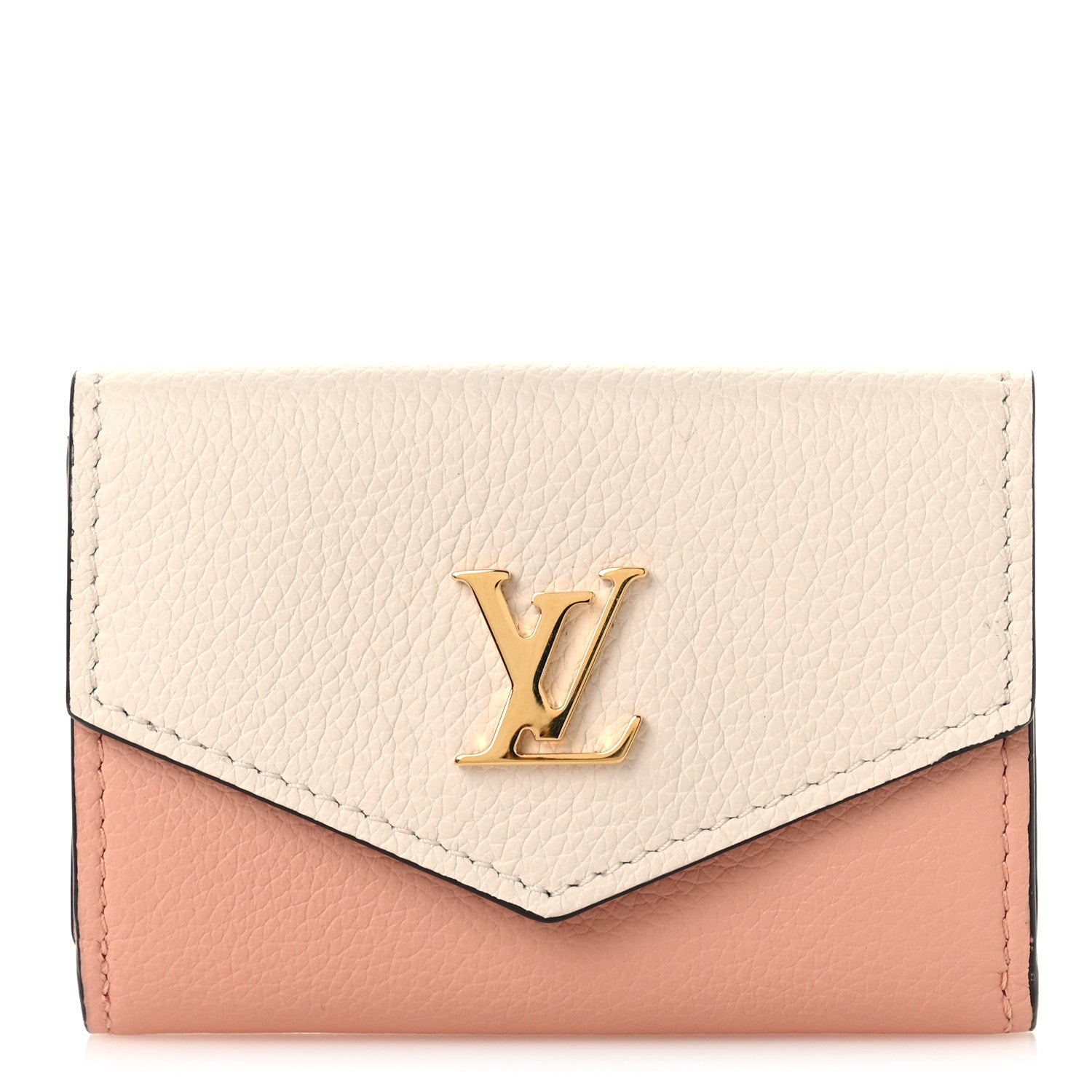 Louis Vuitton Calfskin Lockmini Wallet Quartz Rose Trianon 1 of 8