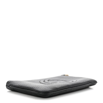 Gucci Pebbled Calfskin Soho Wristlet Black 4 of 7