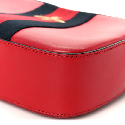 Gucci Calfskin Web Small Webby Bee Shoulder Bag Red 11 of 11