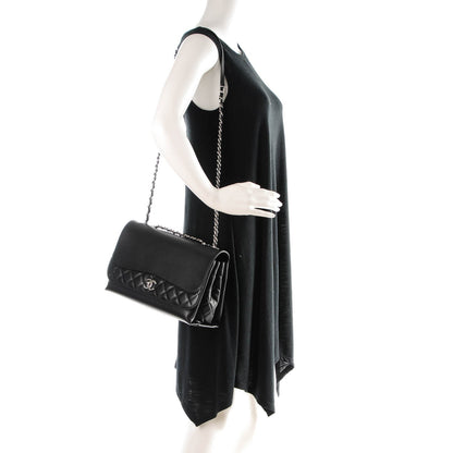 Chanel Calfskin Jumbo Tramezzo Flap Black 2 of 7