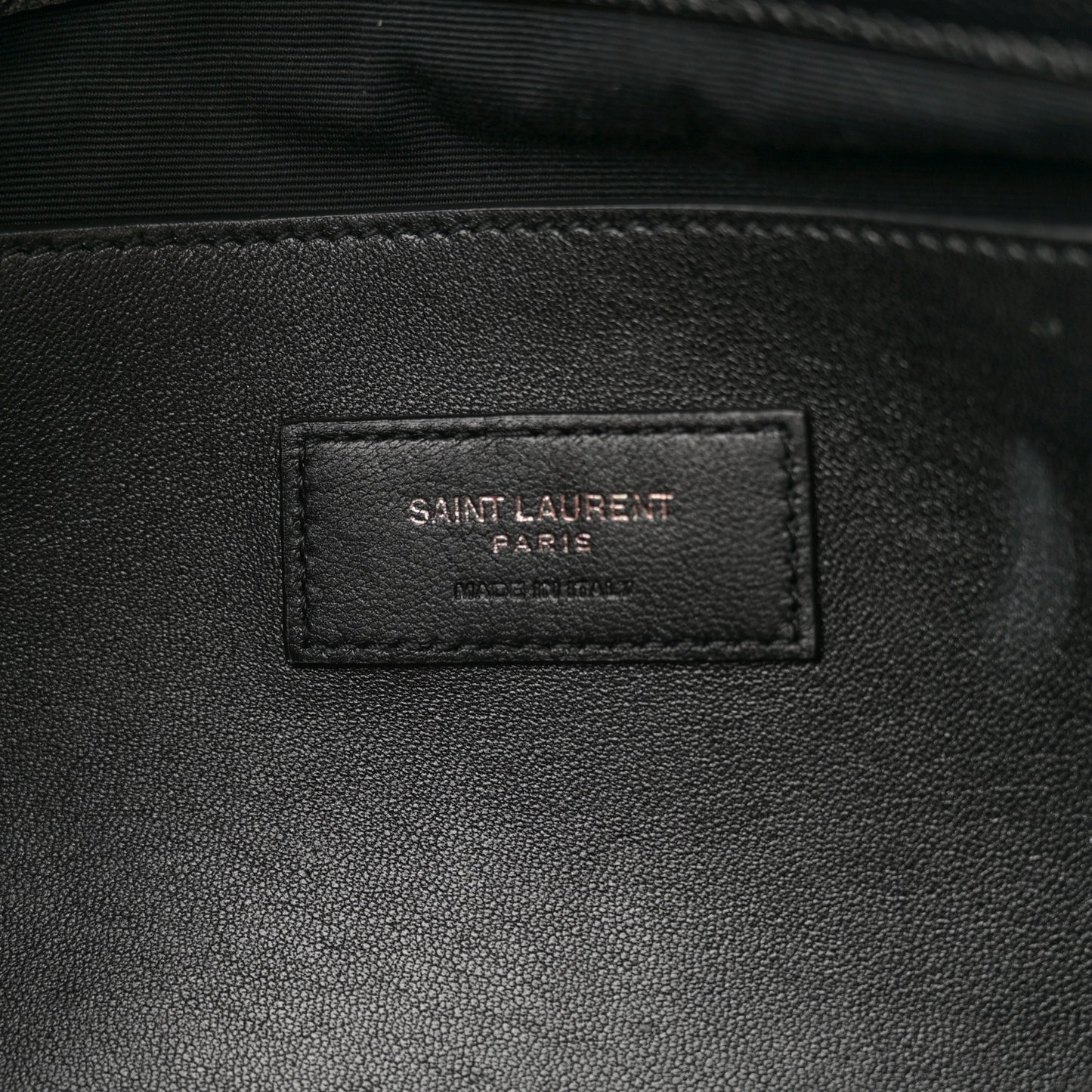 Grain De Poudre Medium West Hollywood Monogram Fold-Over Black